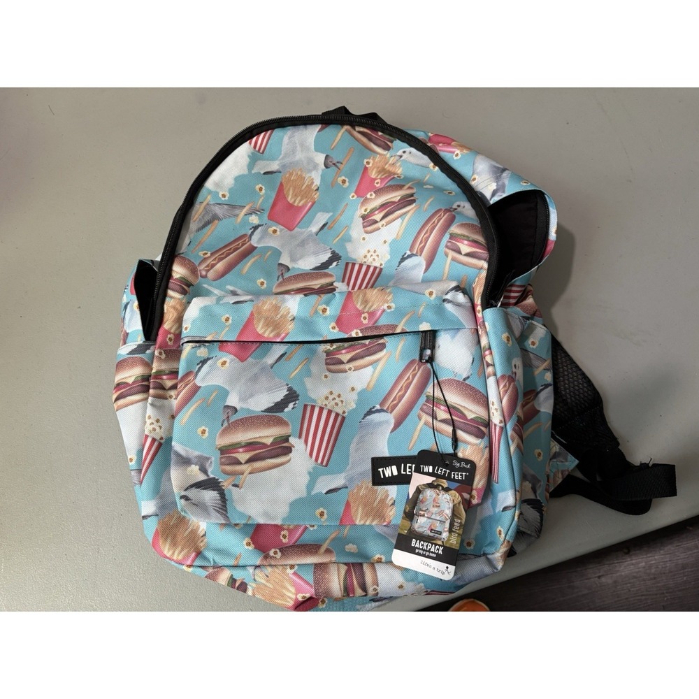 TWO LEFT FEET BACKPACK - BIRD‎ FEED (BIG 17X12X6 NWT